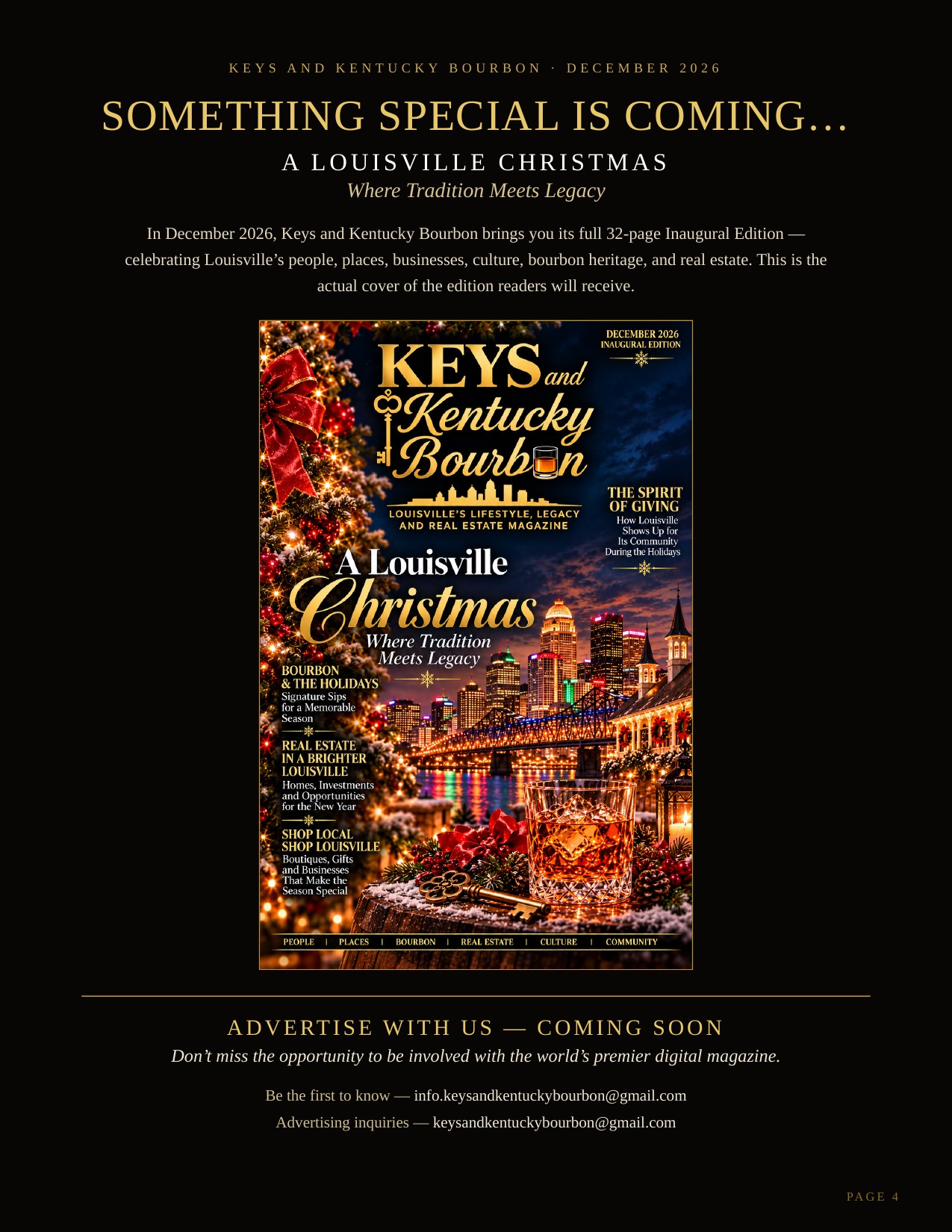 Something Special Is Coming — the December 2026 Inaugural Edition announcement